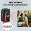 Mini Retro Digital Camera, 1080P HD 12MP Portable Twin Lens Style Vintage Camera, Pockets Vlog Digital Cameras with Wrist Strap for Teens Adults Beginner view 2