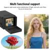 Mini Retro Digital Camera, 1080P HD 12MP Portable Twin Lens Style Vintage Camera, Pockets Vlog Digital Cameras with Wrist Strap for Teens Adults Beginner view 4