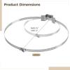 Vestamore 2 Pcs Pole Mounting Bracket Set, Adjustable, for 4-15 in Pole, 304 Stainless Steel, Bolts & Clamps Included, Ideal for CCTV, Signage, Solar Panels, and More view 2