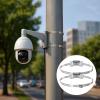 Vestamore 2 Pcs Pole Mounting Bracket Set, Adjustable, for 4-15 in Pole, 304 Stainless Steel, Bolts & Clamps Included, Ideal for CCTV, Signage, Solar Panels, and More view 4