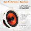 STUDIOFINIX 4-Inch Flush Mount Passive Ceiling Speakers, 240W Max Power Output Pair - Perfect for Clear Sound in Living Room, Office, Kitchen, Basement & Covered Patio (2 Speakers) view 3