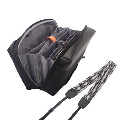 Camera Bag Sling for DSLR Mirrorless, 4L Water - Shoulder Sling Bag with 10 Compartments, Lightweight 370g Black Crossbody for Travel Photography - Durable,