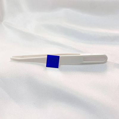 10Pcs Total Square Size 25x25x1mm 475nm Blue Light Narrow Band Pass Filter Glass