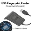 USB Fingerprint Reader Capacitive Biometric Scanner for 10, 98x112 508DPI - Plug and Play, Secure PC Authentication view 2