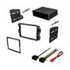 For Single Din Dash Kit Stereo Installation Install Kit w Wire Harness view 1