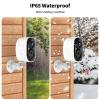 2K FHD Solar Powered Security Cameras Wireless Outdoor,WiFi Wireless Cameras,Outside Cameras for Home Security,AI Motion Detection,Color Night Vision,Spotlight,Siren Alarm,SD/Cloud Storage,4 Pack view 3