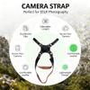 Backup Camera Strap Leather Double Shoulder Harness for 2 Cameras, Adjustable Brown Heavy Duty Sling with Crossbody Belt - Professional DSLR Holster for Photographers (Shoulders-brown) view 4