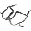 Backup Camera Strap Leather Double Shoulder Harness for 2 Cameras, Adjustable Brown Heavy Duty Sling with Crossbody Belt - Professional DSLR Holster for Photographers (Shoulders-Black) view 4