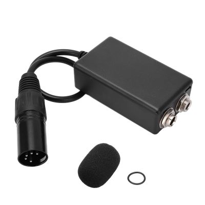 PODSJD Aviation Headset Adapter GA Dual Female to XLR 5 Pin Male, Lightweight Portable Plug Conversion Cable - Easy in-Flight Use for Pilots, Compatible with General Aviation