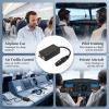 PODSJD Aviation Headset Adapter GA Dual Female to XLR 5 Pin Male, Lightweight Portable Plug Conversion Cable - Easy in-Flight Use for Pilots, Compatible with General Aviation view 4