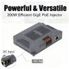 GigE PoE Injector 200W with USB Type C and USB A Output, DC9-36V Rectangular Satellite Booster - High Power Delivery, Gigabit Ethernet, for V3 Dishy Integration view 2
