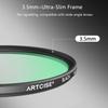 ARTCISE 1/4 Black Mist Filter 67mm - HD Optical Glass Filter for Cinematic Glow, Reduces Harsh Highlights, Softens Skin, DSLR Mirrorless Camera Lens (52mm) view 3