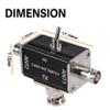 2 Way Antenna Switch, Antenna Splitter for Ham Radio with 1 Input, 2 Outputs, 0-50MHz Frequency and BNC Interface view 2