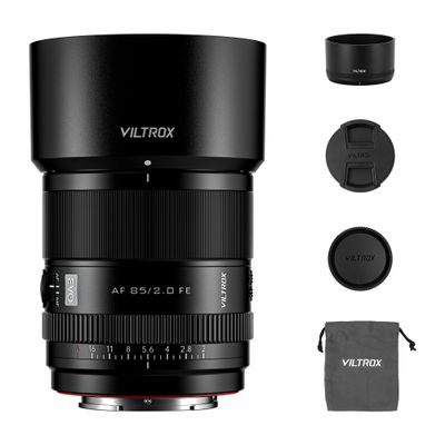 VILTROX AF 85mm F2.0 EVO FE Full Frame Lens for Sony E Mount, 85mm f/2.0 Auto Focus Portrait Prime Lens Compatible with Sony a7RIV a9 a7RII a7RIII a7III a7C FX3 ZVE1 A1 a6600 a6700 a6400 ZV-E10