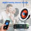 Herdio 8 Inch Bluetooth Ceiling Speakers Max Power 400 Watts 2 Way Flush Mount in Wall Speaker Great for Bathroom, Kitchen,Living Room,Office(1 Pair) view 2