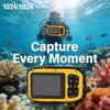 Diving Camera 48MP Underwater DSLR Camera, 1080P 5M, 2.4 Inch Screen 32G Memory Card - Anti Shake, Face Recognition, While Charging for Snorkeling and Diving (Yellow) view 3