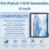 BQDIYOO Case for iPad Air 11-inch M3/M2 (2025/2024), Folio Cover with Pencil Holder for iPad Air 7th 6th 11"/Air 5th 4th Gen 10.9 inch Case with 7-Color Backlit Detachable Bluetooth Keyboard, Blue view 2