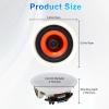 Herdio 4 Inch Ceiling Speakers Max Power 240 Watts 2 Way Flush Mount in Wall Passive Speaker Great for Bathroom, Kitchen,Living Room,Office(1 Pair) view 4