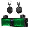 KEMIMOTO 2.1CH UTV Sound Bar System 17 Inch ATV Soundbar with RGB Lights BT5.3 IP66 Waterproof, Audio Roof Subwoofer SXS Speakers Compatible for Polaris RZR Can-Am Defender Maverick view 1
