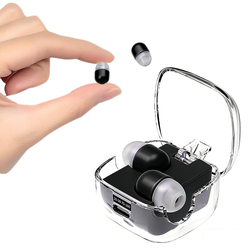 Xmenha Mini Small Invisible Earbuds Wireless Bluetooth Tiny Hidden Earbuds