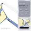 ANYLUV Blue Light Glasses for Men Stylish Anti Eyestrain Lightwight Metal Frame Blue Light Blocking Glasses view 3
