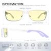 ANYLUV Blue Light Glasses for Men Stylish Anti Eyestrain Lightwight Metal Frame Blue Light Blocking Glasses view 4
