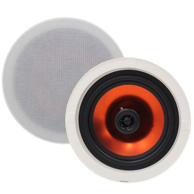 Herdio 8 Inch 400 Watts High Power Ceiling Speakers - Flush Mount, Crisp Sound for Home Theater, Living Room, Office, Kitchen & Covered Patio1 Pair