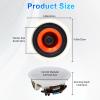 Herdio 8 Inch 400 Watts High Power Ceiling Speakers - Flush Mount, Crisp Sound for Home Theater, Living Room, Office, Kitchen & Covered Patio1 Pair view 4