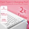 BQDIYOO Case for iPad Air 7th/6th 11-inch M3/M2 (2025/2024), iPad Air 5th/4th Generation 10.9 inch 2022/2020, Stand Folio Detachable Wireless Keyboard Soft TPU Cover with Pencil Holder, Red view 3