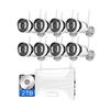 AKAVIG 5MP 8CH Home Surveillance NVR Kit, Business Wireless WiFi Security Camera System with Two Way Audio, Color Night Vision, Motion Detection, APP Remote Viewing, with 2T Hard Disk view 1