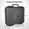 OLINS KAKO Starlink Mini Case, IP67 Waterproof Hard case Fits Star Link Mini Dish, Portable Shoulder Dual Carry Options with Precision Cut Foam for Starlink Accessories,Ideal for Travel and Camping view 4