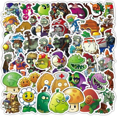 100PCS Plants and Zombies Stickers, Waterproof Vinyl Stickers for Water Bottles Laptop,Cute Classroom Supplies