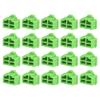 DMiotech 20 Pack 12x8.3mm RJ45 Silicone Protectors Ethernet Hub Port Anti Dust Cap Cover Plugs Stopper, Green view 1