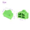 DMiotech 20 Pack 12x8.3mm RJ45 Silicone Protectors Ethernet Hub Port Anti Dust Cap Cover Plugs Stopper, Green view 3