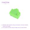 DMiotech 20 Pack 12x8.3mm RJ45 Silicone Protectors Ethernet Hub Port Anti Dust Cap Cover Plugs Stopper, Green view 4