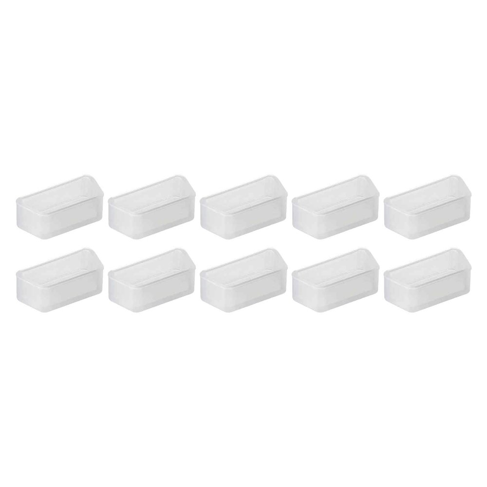 DMiotech 10 Pack 15x7mm VGA Dust Port Silicone Protector Cap Cover Anti-Dust Plugs for DB9, RS232, Clear