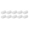 DMiotech 10 Pack 15x7mm VGA Dust Port Silicone Protector Cap Cover Anti-Dust Plugs for DB9, RS232, Clear view 1