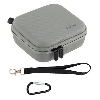 Lycuiw Carrying Case For DJI Osmo Nano,Camera Storage Bag Portable Travel Organizer PU Hard Shell Protective Box With Lanyard and Carabiner For DJI Osmo Nano