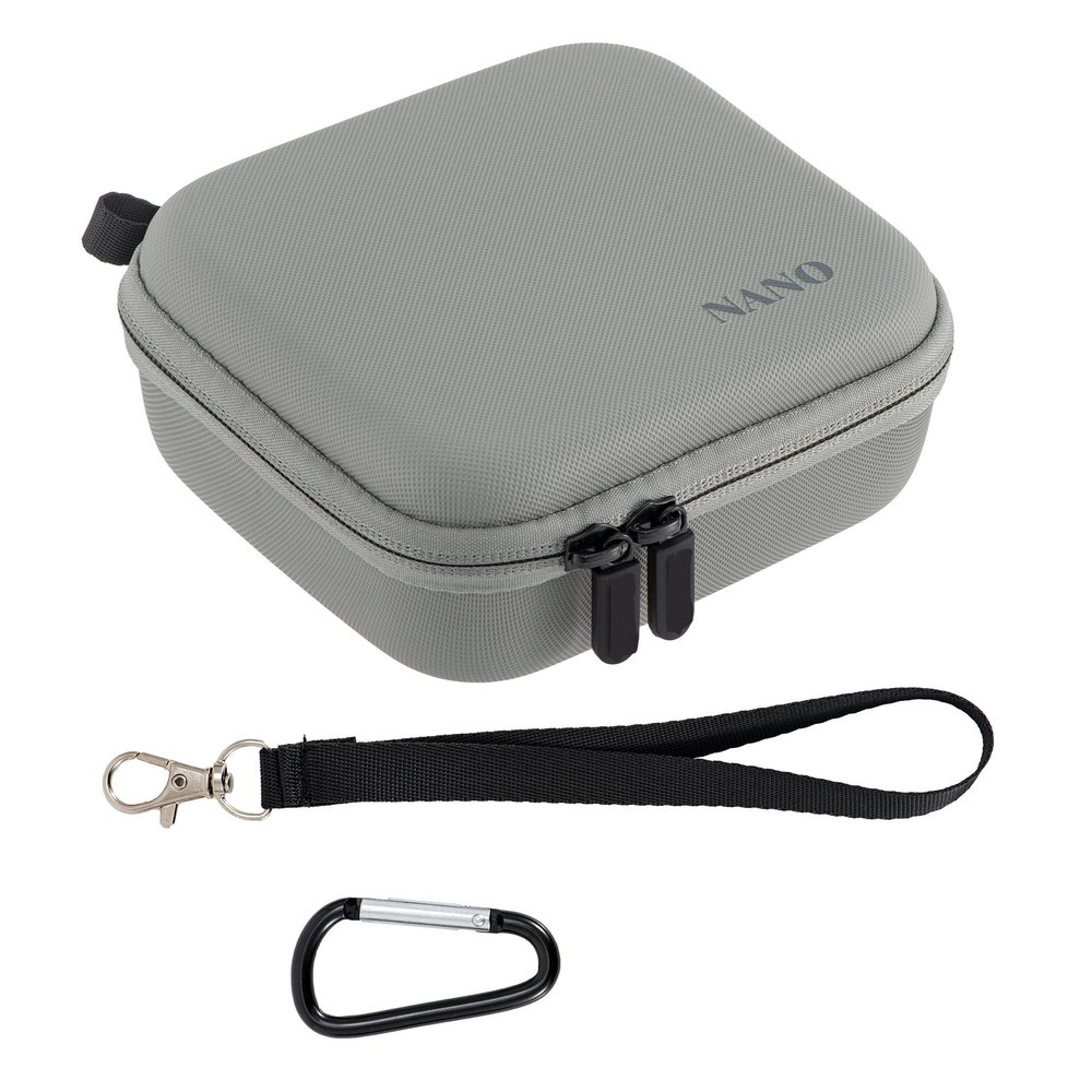 Lycuiw Carrying Case For DJI Osmo Nano,Camera Storage Bag Portable Travel Organizer PU Hard Shell Protective Box With Lanyard and Carabiner For DJI Osmo Nano