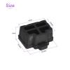 DMiotech 10 Pack 12x8.3mm RJ45 Silicone Ethernet Hub Port Anti-Dust Plugs Protector Stopper Cap Cover, Black view 3