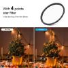 ARTCISE Star Filter 4 Lines  77mm 4 Point Cross Screen Lens Filter for DSLR Camera Lens, Night Photography, Light Streak Effects (77mm) view 4
