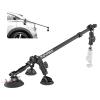 MOVMAX 3 in1 Suction Cup Car Mount with Carbon Fiber Stick(4.46ft),Triple Suction Cup Kit with Nato Rail&360 Magic Arm, Compatible with DJI Osmo Pocket3/360/Gopro/Insta360/Action Camera,Quick Release view 1