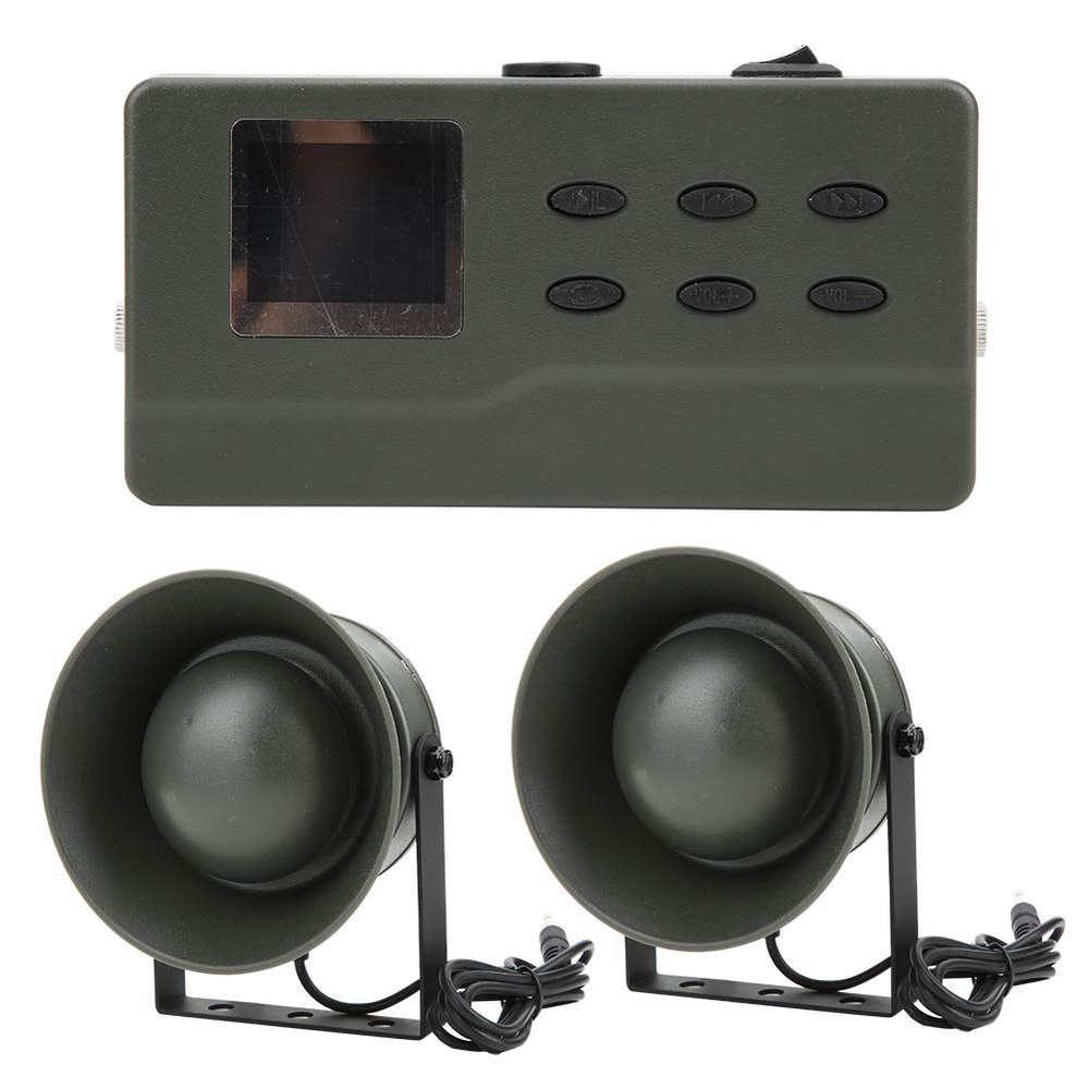 Cufaee Bird Sound Player, CP 390 Double 35W Outdoor Loudspeaker, Electric Bird Sound Player MP3 Voice Speaker with Timing Function