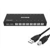 3D Synchronizer- KVM Switch Controller,8 Port USB Keyboard Mouse, Plug and Play Distributor, for Multiple PCS view 1