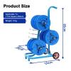 5/6 Axle Cable Caddy with Wheels,Wire Spool Rack,Removable Electrical Wire Spool Holder Cart,for Industrial and Retail Wire Pullers(Blue,6 reel) view 2