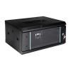 Server Rack Enclosure, 4U Wall Mount IT Network Cabinet, 17.7 Inches Deep 19 Inch Rack, Server Data Cabinet Case with Glass Door Black, Locks, Removable Side Panels for A/V Devices view 1