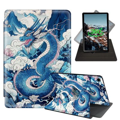 LROTFNGX Case for Samsung Galaxy Tab A9 8.7 Inch - 360 Rotating Stand & Full-Body Shockproof Drop Protection,Anime Dragon Tablet Cases for Model(SM-X110/X115/X117)