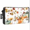 DecorLovee Fall Green Orange Outdoor TV Cover 70 to 75 Inches Weatherproof & Waterproof, Maple Leaf Tree Thanksgiving Pumpkins Outdoor TV Enclosure with Remote Control Pocket, TV Screen Protectors view 1