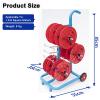 5/6 Axle Cable Caddy with Wheels,Wire Spool Rack,Removable Electrical Wire Spool Holder Cart,for Industrial and Retail Wire Pullers(Red,6 reel) view 2