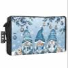DecorLovee Blue Ombre Gnomes Christmas Outdoor TV Cover 80 to 85 Inches Weatherproof & Waterproof, Xmas Balls Tree Snowflake Retro Outdoor TV Enclosure with Remote Control Pocket, TV Screen Protectors view 1